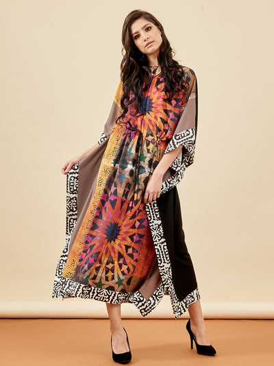 Printed Kaftan Dress | Modern Boho Modest Long Kaftan Dress Free size