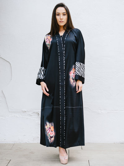  Silk Abaya | Designer Fashion | Summer SIlk Abaya Free Size | Designer Abaya