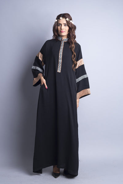 Chenille boutique casual abaya long modest dress